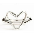 thumbnail image 1 of 925 Sterling Silver Rings, Vintage Thumb Rings for Women, Minimalist Silver Heart Love Ring, Promise Ring, Gifts for Her, 1 of 7