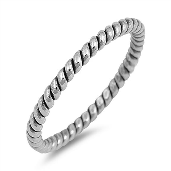 925 Sterling Silver Robe Band Ring Size 6