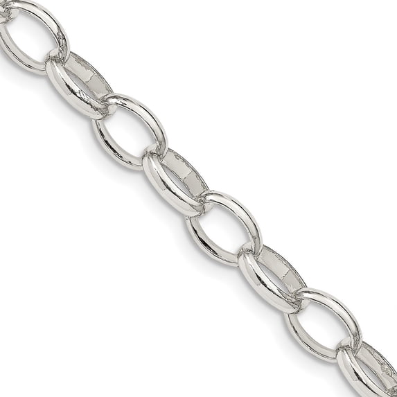 925 Sterling Silver Rolo Chain Styles Necklace 8 mm Fancy 20 inch