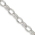 thumbnail image 1 of 925 Sterling Silver Rolo Chain Styles Necklace 8 mm Fancy 24 inch, 1 of 4