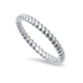 thumbnail image 1 of 925 Sterling Silver Rope Band Ring Size 9, 1 of 3