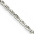 thumbnail image 1 of 925 Sterling Silver Rope Chain Styles Necklace 2.5 mm Diamond-cut 16 inch, 1 of 4