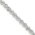 thumbnail image 1 of 925 Sterling Silver Rope Chain Styles Necklace 3 mm Solid 30 inch, 1 of 4