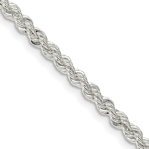925 Sterling Silver Rope Chain Styles Necklace 3 mm Solid 30 inch