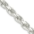 thumbnail image 1 of 925 Sterling Silver Rope Chain Styles Necklace 9.5 mm Diamond-cut 30 inch, 1 of 4