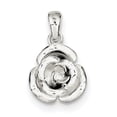 thumbnail image 1 of 925 Sterling Silver Rose (12x15mm) Pendant / Charm, 1 of 2