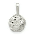 thumbnail image 1 of 925 Sterling Silver Rose Charm Pendant, 1 of 5
