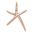 thumbnail image 1 of 925 Sterling Silver Rose Plated Simulated Opal Inlay Star Animal Sealife Fish Slide Pendant Necklace for Women, 1 of 2