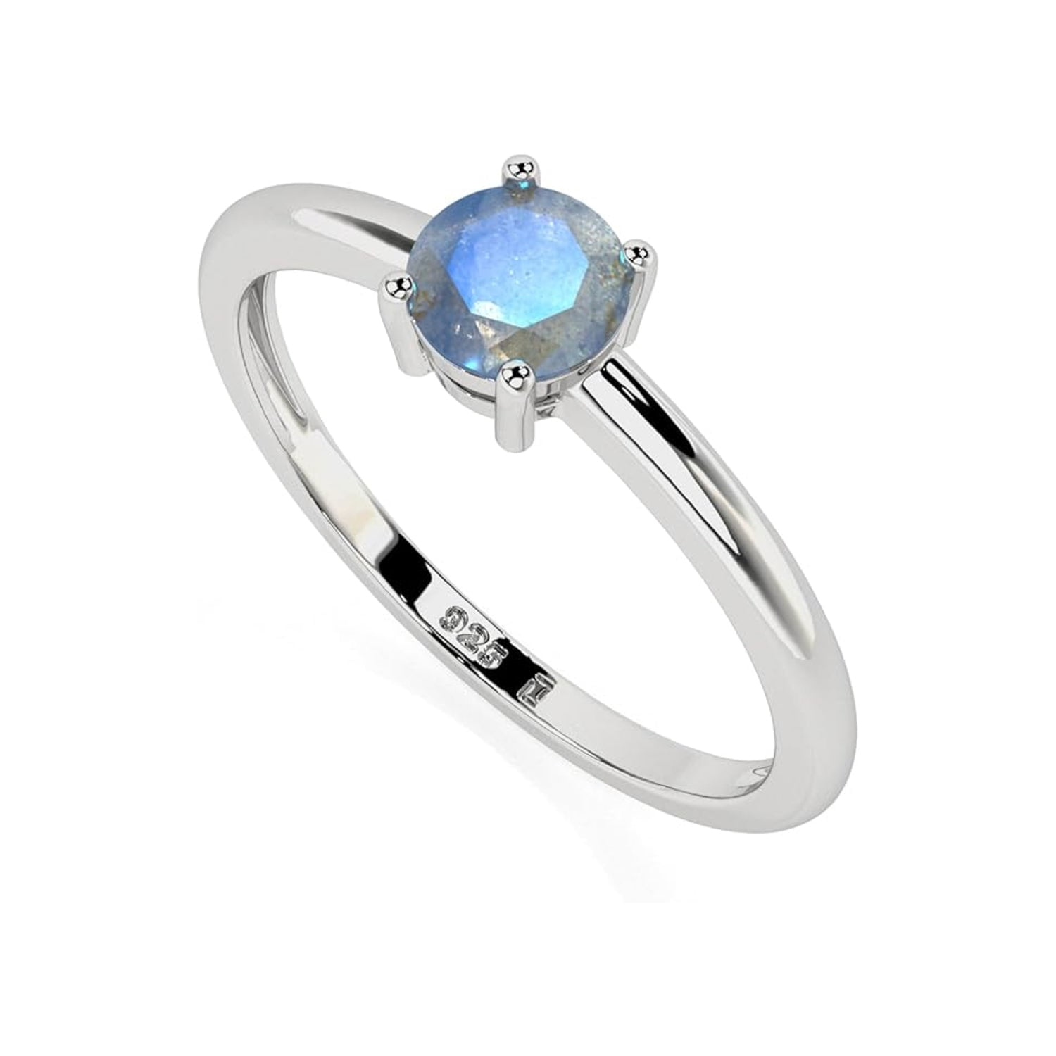 925 Sterling Silver Round 1 Ctw Labradorite Solitaire Women Wedding 925 Sterling Silver Round 1 Ctw Labradorite Solitaire Women Wedding