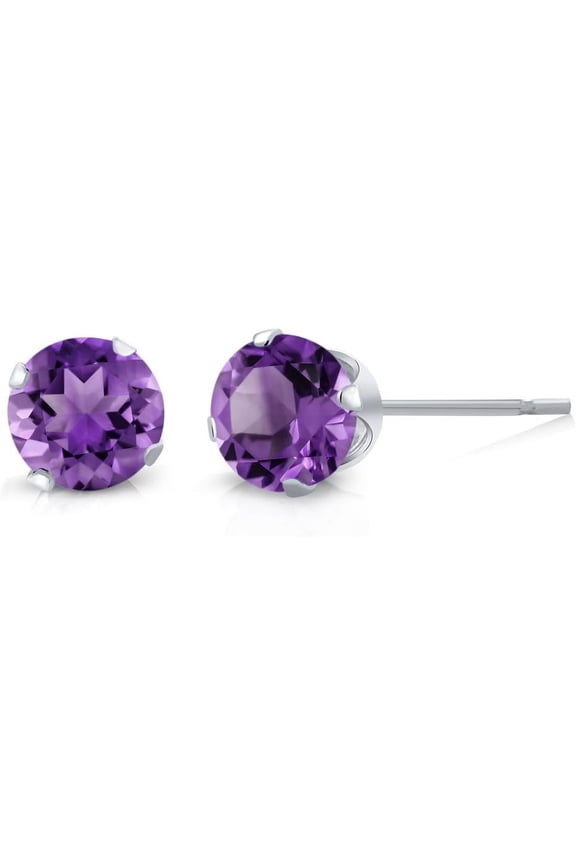 925 Sterling Silver Round 4MM Gemstone Birthstone Stud Earrings For Women Men | Fine Jewelry Gifts for Her Mom Women Wife[c778]