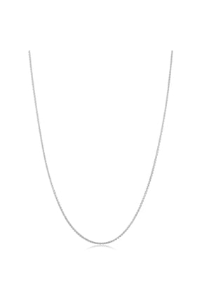 KoolJewelry 925 Sterling Silver Round Wheat Chain Necklace (1.1 mm, 24 inch)