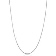 KoolJewelry 925 Sterling Silver Round Wheat Chain Necklace (1.5 mm, 30 inch)