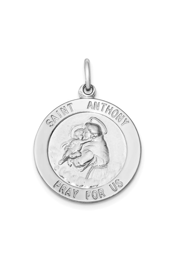 925 Sterling Silver Saint Anthony Medal