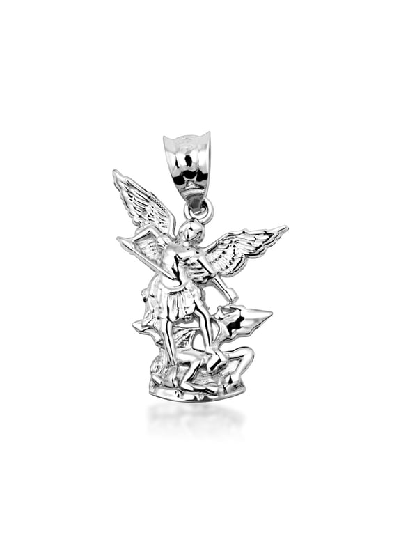 925 Sterling Silver Saint Michael Pendant Necklace (PENDANT ONLY)