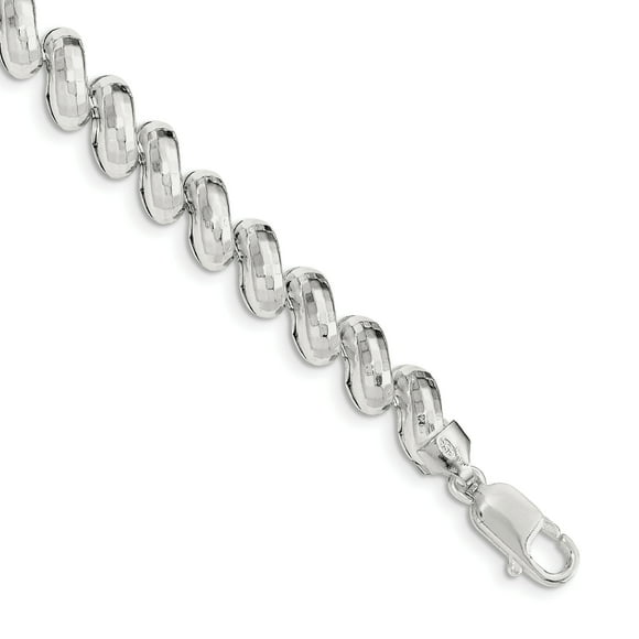 925 Sterling Silver San Marco Bracelet 7.5 Inch Fancy Link Fine Jewelry For Women Gifts For Her