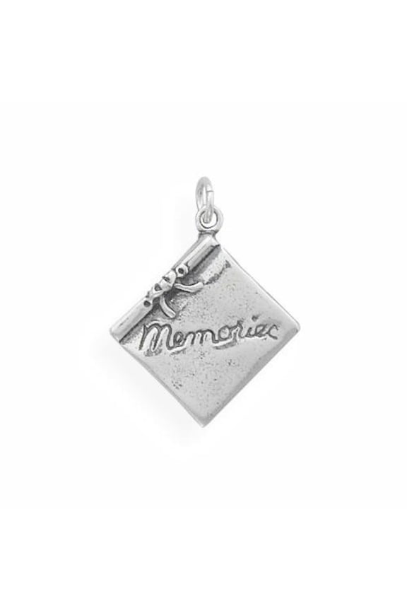 .925 Sterling Silver Scrap Book Charm