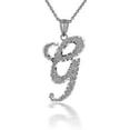 .925 Sterling Silver Script Cursive Initial 