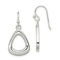 thumbnail image 1 of Sterling Silver Polished Triangular Shaped Dangle Earrings - 4.4 Grams - Measures 33x15mm Wide, 1 of 2