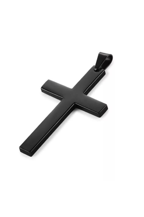 925 Sterling Silver Simple Unisex Mens Cross Pendant