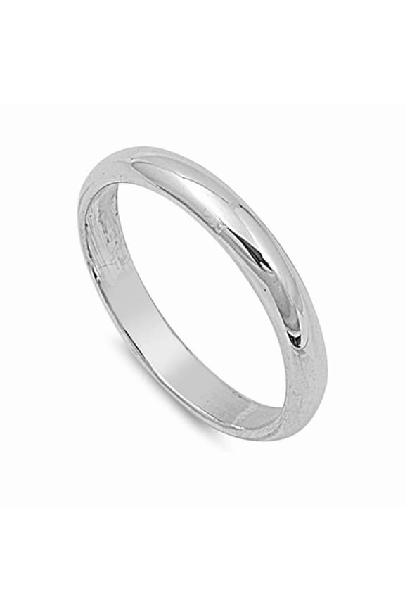 925 Sterling Silver Simplistic Band 3mm Plain Comfort Fit Stackable Women Stacking Ring, Daily Wear Gift For Her Rings