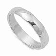 thumbnail image 1 of 925 Sterling Silver Simplistic Band 4mm Plain Comfort Fit Stackable Women Stacking Ring, Daily Wear Gift For Her Rings, 1 of 2