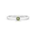thumbnail image 1 of 925 Sterling Silver Simulated Peridot Birthstone Ring For Young Girls Size 5, 1 of 7