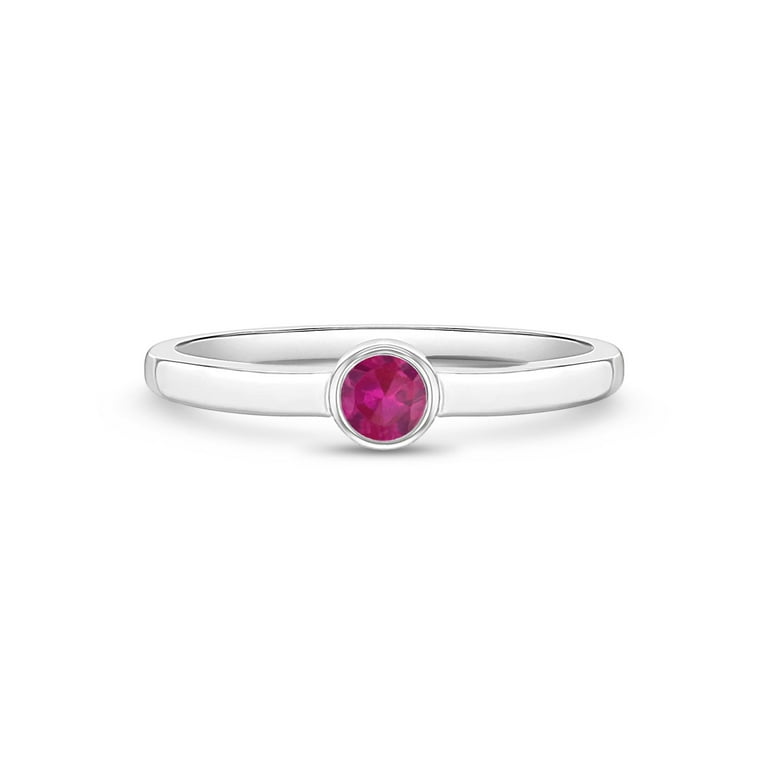 Little ruby store silver rings