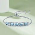 thumbnail image 1 of 925 Sterling Silver Sky Blue Topaz Bracelet Fashion, 1 of 2
