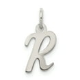 thumbnail image 1 of 925 Sterling Silver Small Script Initial R Charm Pendant, 1 of 5