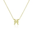 thumbnail image 1 of 925 Sterling Silver Small Zodiac Sign Pendant Necklace, 18" - Pisces, 1 of 4