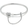 925 Sterling Silver Snake Chain Bracelet Fully compatible with Pan_dora