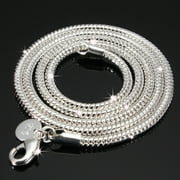 KADELL 925 Sterling Silver Snake Chain Necklace 3MM 16'', Jewelry 18'', 20'',22'',24'' Stunning