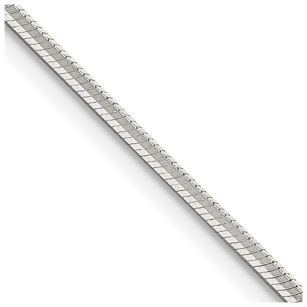 925 Sterling Silver Snake Chain Styles Necklace 1.65 mm Octagonal