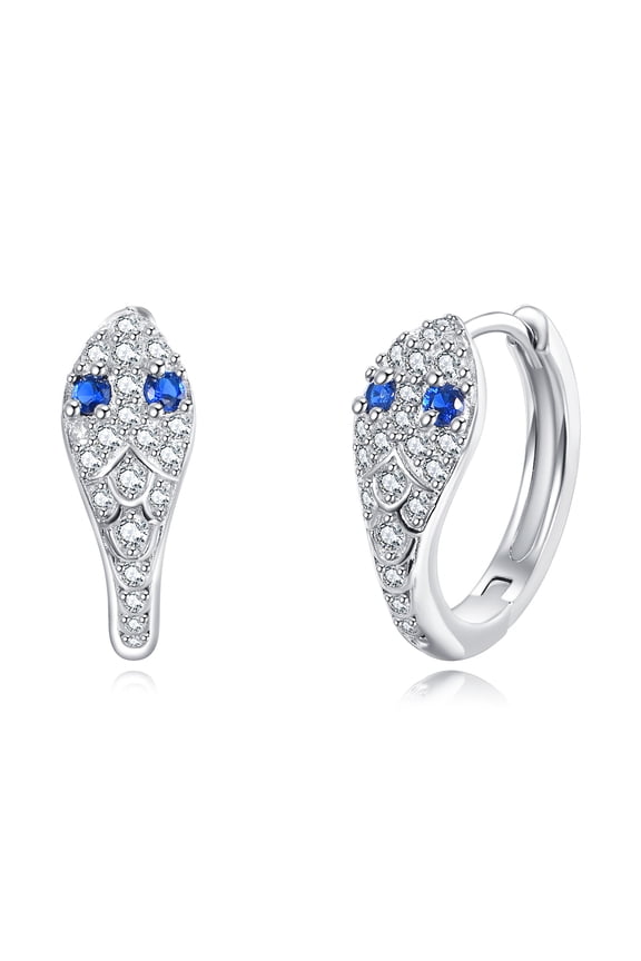 925 Sterling Silver Snake Earrings Hoop Earrings Cute Animal Jewelry for Women Mom