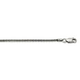 thumbnail image 1 of 925 Sterling Silver Solid 1.6mm Oxidized Square Spiga Chain Necklace 18 Inch Chain Necklace for Women and Men, 1 of 2