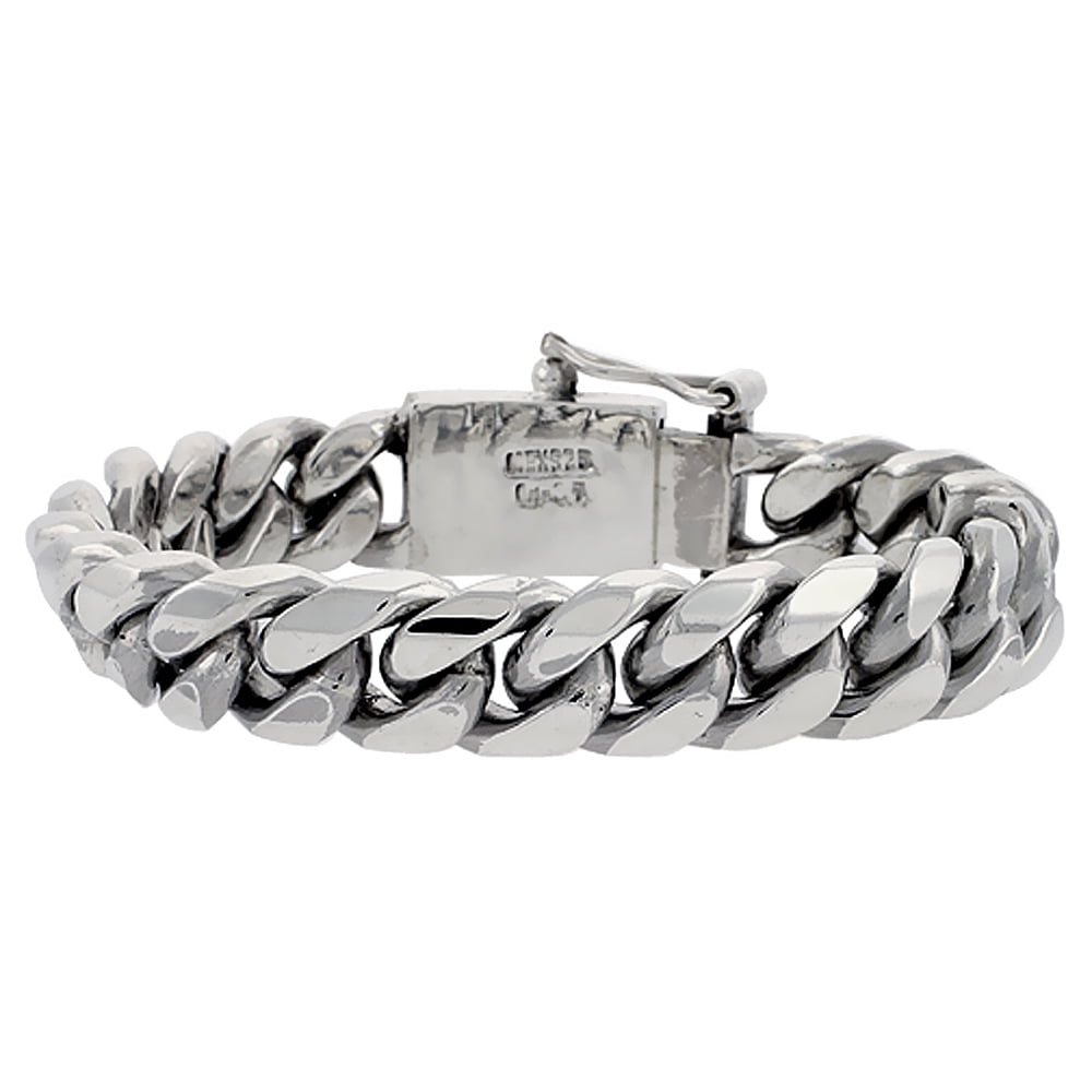 Shaquille O'Neal Men's Simulated Diamond Sterling Silver ID Bracelet -  Walmart.com