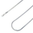 thumbnail image 1 of 925 Sterling Silver, Solid Herringbone Silver Chain 7mm Necklace - Hypoallergenic and Tarnish Resistant - By Oliver & Navy, 1 of 5