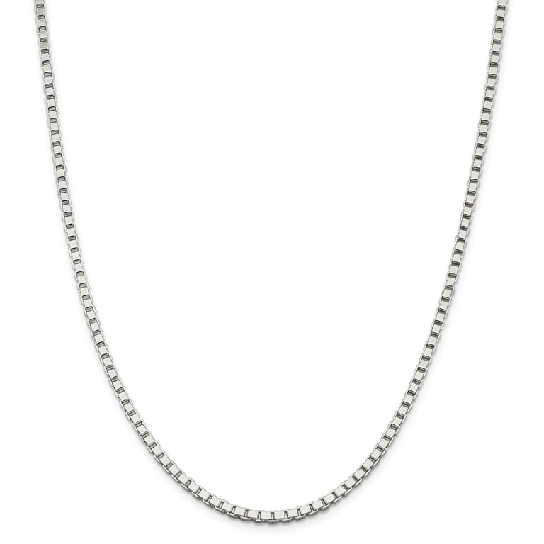 0.6mm, 14k White Gold, Round Snake Chain Necklace - Black Bow Jewelry Company