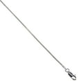 thumbnail image 1 of 925 Sterling Silver Solid Italian 8 Sided Octagon Snake Chain Necklace 1mm, 1 of 1