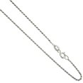 thumbnail image 1 of 925 Sterling Silver Solid Italian Diamond Cut Rope Chain Necklace 1mm, 1 of 1