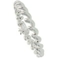 thumbnail image 1 of 925 Sterling Silver Solid Italian Fancy San Marco Chain Bracelet 9.5mm, 1 of 1