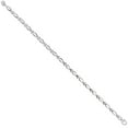 thumbnail image 1 of 925 Sterling Silver Solid Italian Fancy Small Ichthys Link Bracelet 4.7mm, 1 of 1