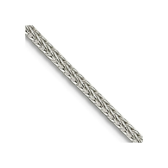 925 Sterling Silver Solid Polished 1.45mm D-Cut Franco Chain Necklace 18 Inch Lobster Claw Chain Necklace for Women and