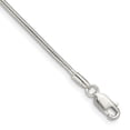 thumbnail image 1 of 925 Sterling Silver Solid Polished 1.5mm Round Snake Chain Bracelet 7 Inch Lobster Claw Snake Charm Bracelet for Women a, 1 of 2