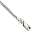 thumbnail image 1 of 925 Sterling Silver Solid Polished 2mm Curb Chain Bracelet 8 Inch Lobster Claw Link Bracelet for Women and Men, 1 of 2