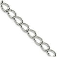 thumbnail image 1 of 925 Sterling Silver Solid Polished 3.00mm Link Chain Necklace 18 Inch Lobster Claw Chain Necklace for Women and Men, 1 of 2