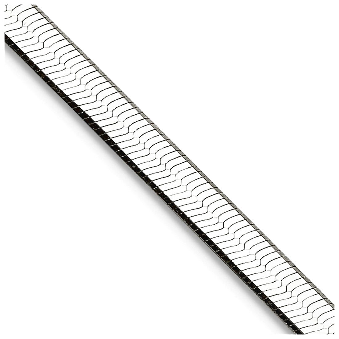 925 Sterling Silver Solid Polished 3.25mm Magic Herringbone Chain 18 Inch Lobster Claw Chain Necklace for Women and Men