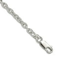 thumbnail image 1 of 925 Sterling Silver Solid Polished 3.5mm Cable Chain Bracelet 7 Inch Lobster Claw Link Bracelet for Women and Men, 1 of 2