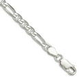 thumbnail image 1 of 925 Sterling Silver Solid Polished 3.75mm Figaro Nautical Ship Mariner Anchor Chain Bracelet 7 Inch Lobster Claw Link Br, 1 of 2