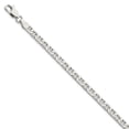 thumbnail image 1 of 925 Sterling Silver Solid Polished 3.75mm Flat Nautical Ship Mariner Anchor Chain Bracelet 8 Inch Lobster Claw Link Brac, 1 of 2
